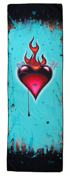 zen fuego hot yoga towel artist series caia koopman sweaty yoga