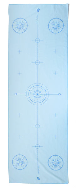 "Blueprint" Microfiber Yoga Towel with silicone dots